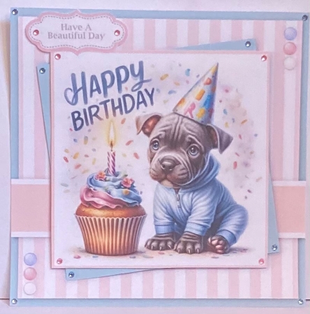 Birthday Cupcake Puppy by Hazel Underwood