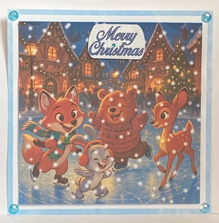 Ice Skating Animals  by Hazel Underwood
