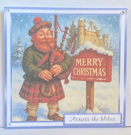 the christmas sign scotsman by Hazel Underwood