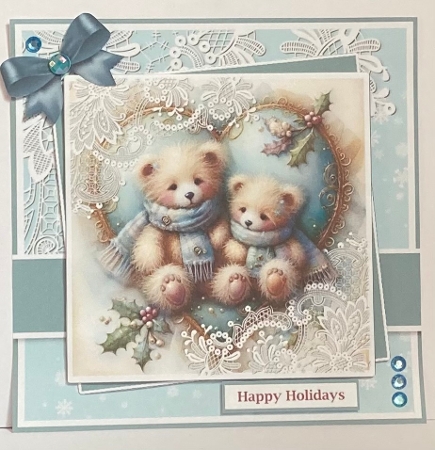 With Love Teddy Bear Greetings by Hazel Underwood