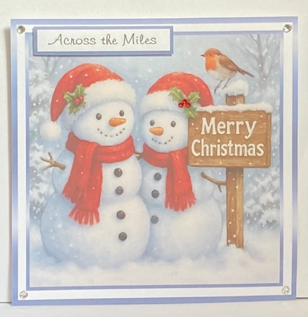 the christmas sign snowmen by Hazel Underwood