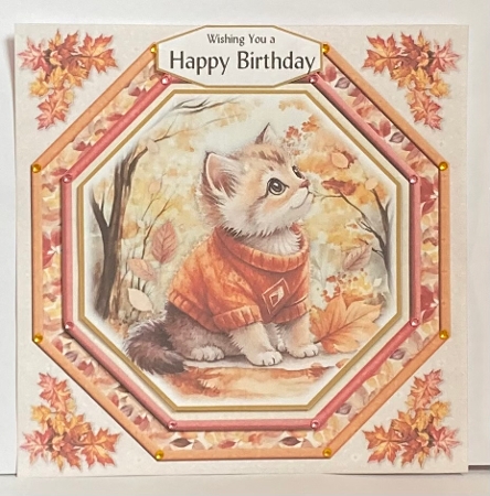 Feline Autumnal 9 by Hazel Underwood