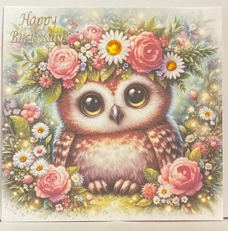 Floral Owls by Hazel Underwood