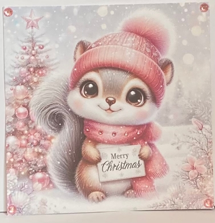 Christmas Squirrels  by Hazel Underwood