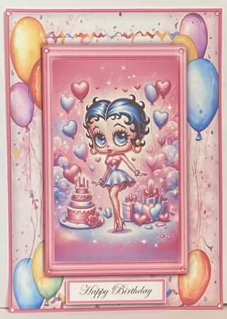 Betty Boop Birthday 2 - 5x7 Mini Kit  by Hazel Underwood