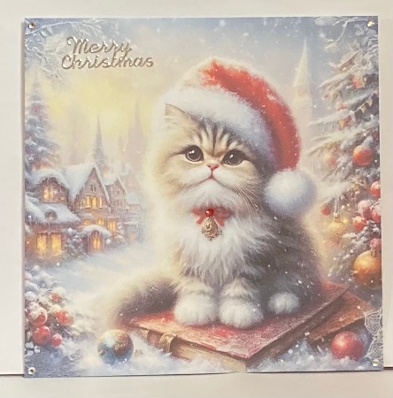 Festive Hat Cats  by Hazel Underwood