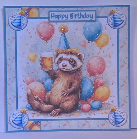 A birthday Ferret by Hazel Underwood