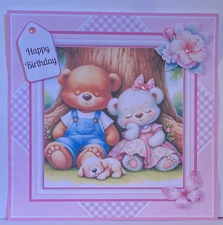An Afternoon Nap - 8x8 Card Front Bumper Kit by Hazel Underwood