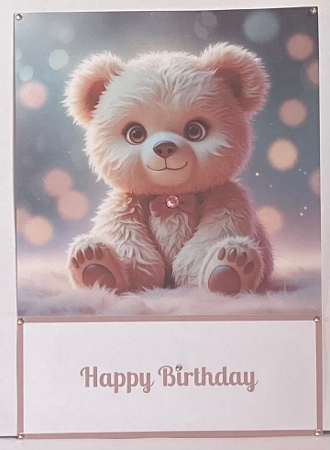 Cute Teddy Bear 5 X 7 Card Front. 2. by Hazel Underwood