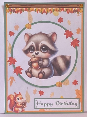 Wild animal greeting card by Hazel Underwood