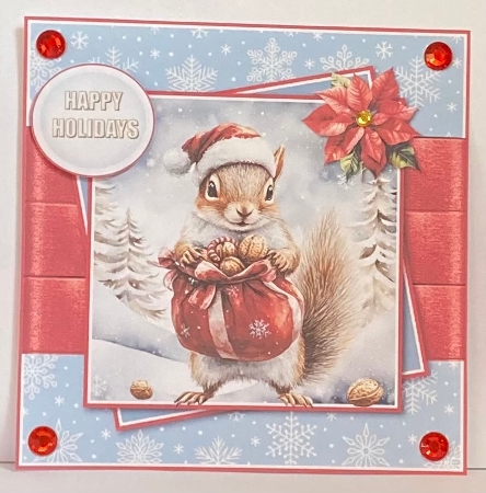 Christmas Squirrel 1 by Hazel Underwood