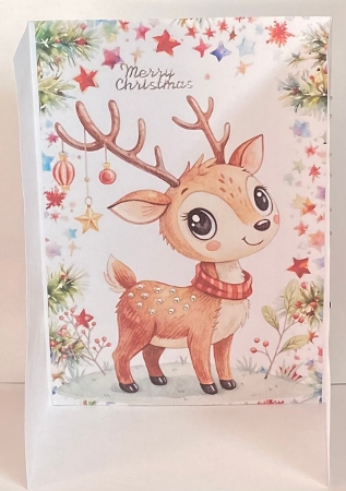 Christmas Gatefold With A Pretty Deer(ONE) by Hazel Underwood