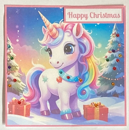 Cute Christmas Unicorn Toppers. by Hazel Underwood