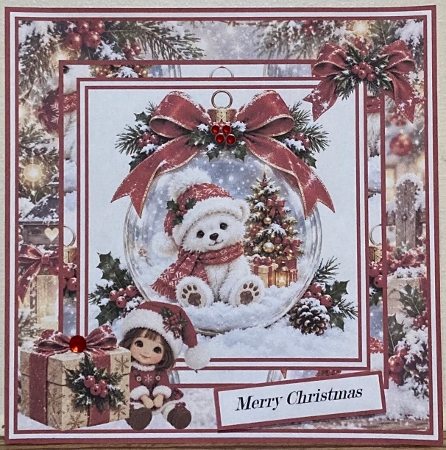 Minikit Christmas Animals in Baubles by Hazel Underwood