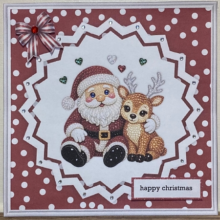 Cute Rhinestone  Santa Mini Kit by Hazel Underwood