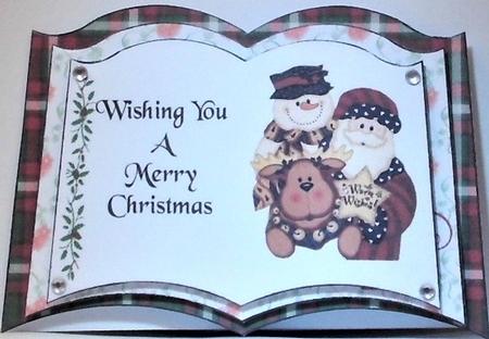 Open Book Santa and Friends by Hazel Underwood