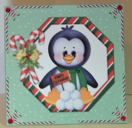 Happy Penguin Christmas Son by Hazel Underwood
