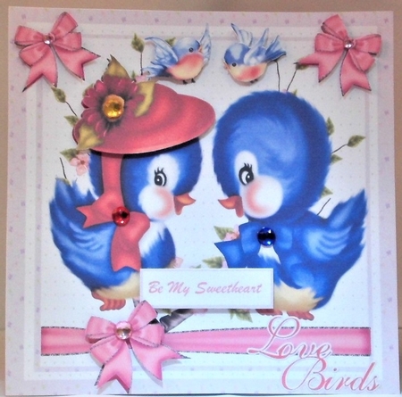 Cute Love Birds by Hazel Underwood