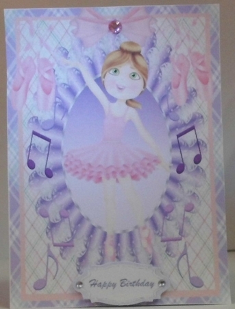 Ballerina Dancing to the Music by Hazel Underwood