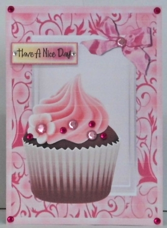 Scrummy Strawberry & Chocolate Cupcake by Hazel Underwood