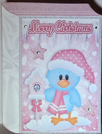 Home Tweet Home Little Bluebird in Snow Folded Book by Hazel Underwood