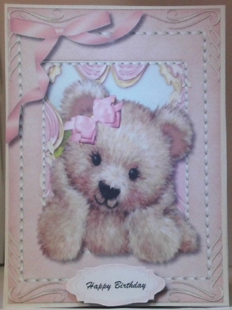 Beautiful Little Fluffy Girl Bear  by Hazel Underwood