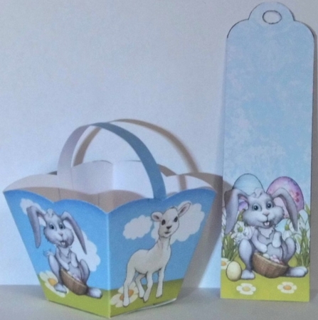 Easter Bunny Open Book Card Kit and Stand by Hazel Underwood