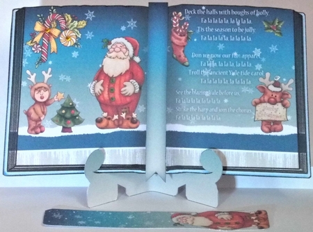Deck the Halls Song Open Book Mini Kit by Hazel Underwood