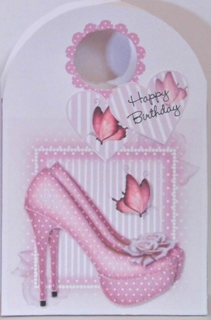 Pink Shoes Large Gift Bag by Hazel Underwood