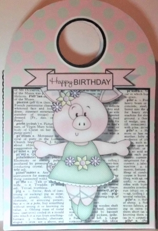 Ballerina Pig Dictionary Large Gift Bag by Hazel Underwood
