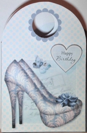 Misty Morning Shoes Large Gift Bag by Hazel Underwood