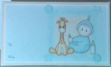 Giraffe Baby Boy Money Wallet by Hazel Underwood