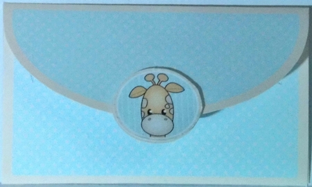 Giraffe Baby Boy Money Wallet by Hazel Underwood