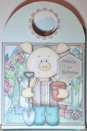 Piggin' Gardening Large Gift Bag by Hazel Underwood