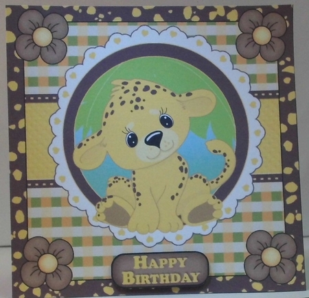 Leopard Birthday Mini Kit by Hazel Underwood