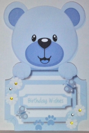 Over the Edge , Lovely Blue Bear  by Hazel Underwood