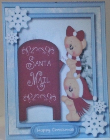 Christmas Bears Posting a Letter to Santa by Hazel Underwood