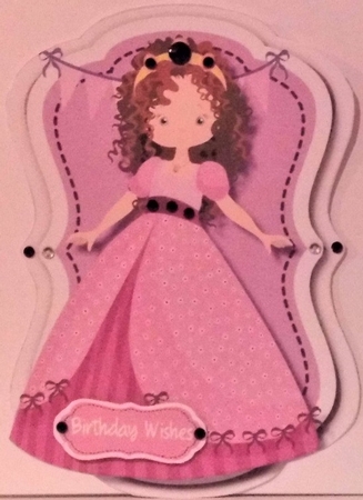 Beautiful Purple Princess Topper or Easel  by Hazel Underwood