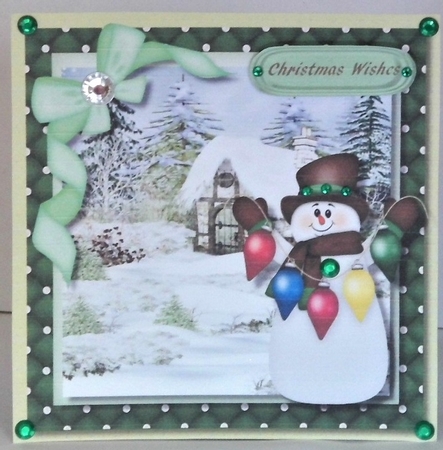 Lovely Christmas Snowman by Hazel Underwood