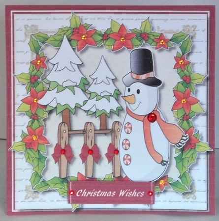 Lovely Christmas Snowman by Hazel Underwood