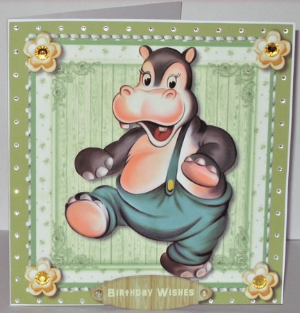 Lovely Dancing Hippo by Hazel Underwood