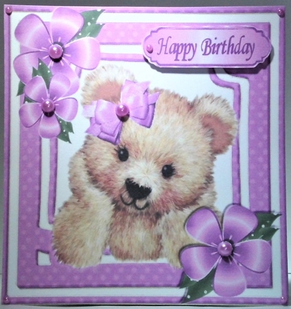 14 Cute Fuzzy Bears with Bows, Flowers & Toppers Bumper Kit by Hazel Underwood