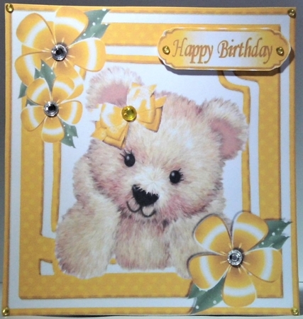 14 Cute Fuzzy Bears with Bows, Flowers & Toppers Bumper Kit by Hazel Underwood