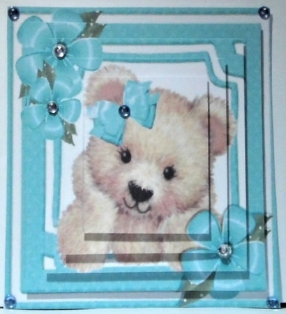 14 Cute Fuzzy Bears with Bows, Flowers & Toppers Bumper Kit by Hazel Underwood