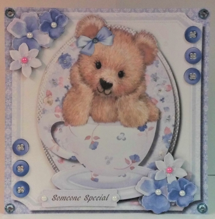 Darquise in a Blue Teacup by Hazel Underwood