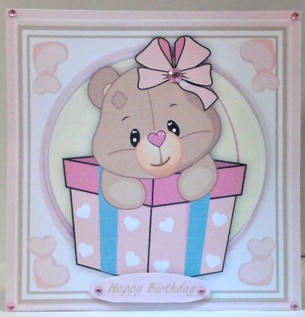 Cute Bear in a Box  by Hazel Underwood