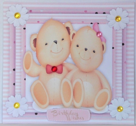 Cute Mr & Mrs Cuddly Bear  by Hazel Underwood