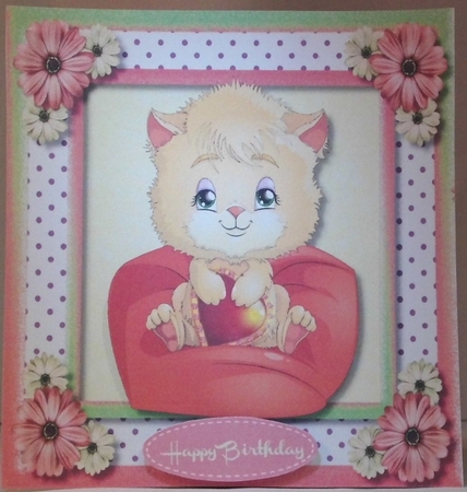 Little Love Heart Kitty by Hazel Underwood