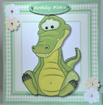 Cute Ally Alligator by Hazel Underwood