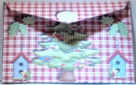 Christmas Money Wallet Thicket Bear by Hazel Underwood